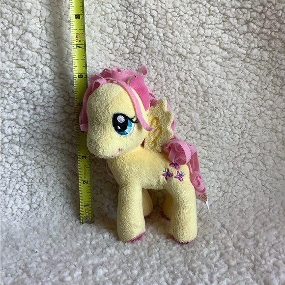 My Little Pony by Hasbro 2012 Fluttershy Yellow Pink Plush Stuffed Animal Toy - Picture 3 of 6